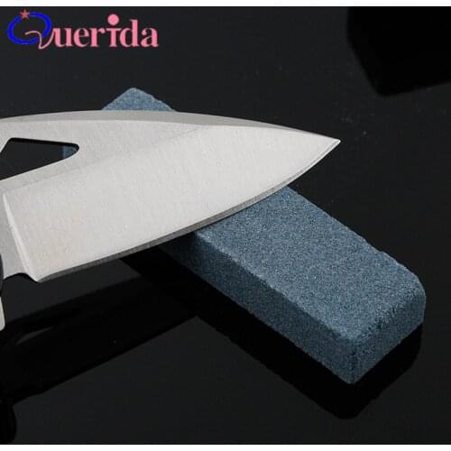 10Pcs/Set Portable 120 Mesh Whetstone Knife Sharpener Quick Sharpener Black Silicon Carbide Knife Grinder Outdoor Tool Gift