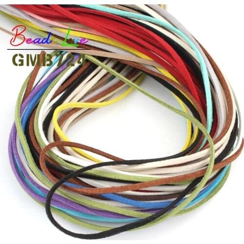 5meters 10 colors Korean Velvet Rope Thread String Charms Bracelet Wire Cord for Jewellery Making Necklace Jewelry Findings DIY
