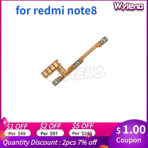 Wyieno 10Pcs/Lot Note7 Pro Power Button Ribbon For Redmi Note8 Switch on/off Flex Cable Repair Parts