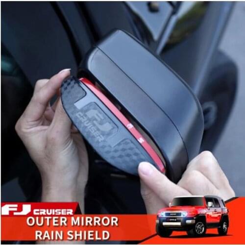 06-21 Year Toyota FJ Cruiser Accessories Exterior Modification Outer Rearview Mirror Rain Shield Decorative Protective Cover NEW