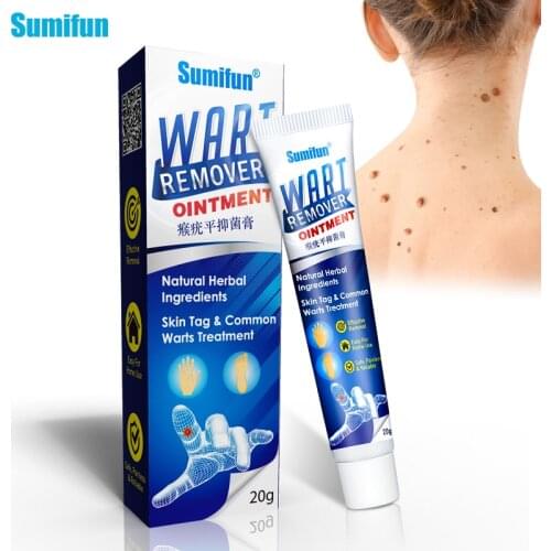 1Box Sumifun Warts Remover Ointment Wart Treatment Cream Skin Tag Remover Herbal Extract Corn Plaster Warts Ointment