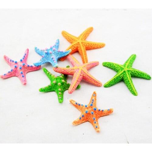 1Pc 5cm 9cm Simulation Starfish Aquarium Ornament Natural Sea Stars DIY Fish Tank Decoration