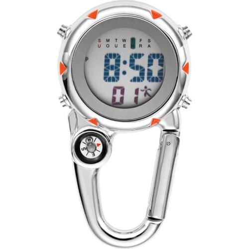 1pc Multifuction Clip On Carabiner Watch Watch for Doctors Nurses