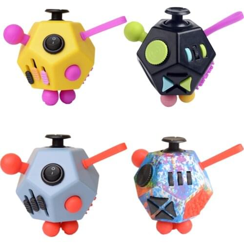 12-Sided Anti Stress Cube Decompression Relieve Dice Anti-anxiety Relieve Anxiety Relief Depression children adults fun Toy