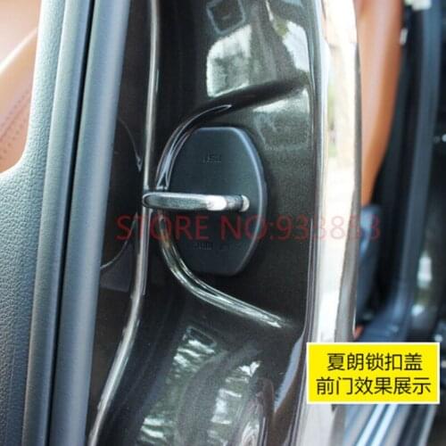 4pcs/set Car Door Lock Protective Cover Door Lock Buckle Decoration For VW sharan 2013-2016