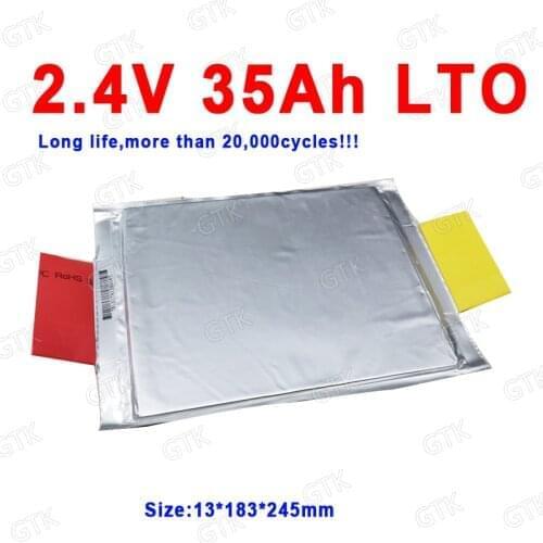 2.3V 2.4V 35AH no 30Ah LTO battery High rate 15C 500A Lithium titanate for diy 12v 24V golf cart Power Supply EV inverter AGV
