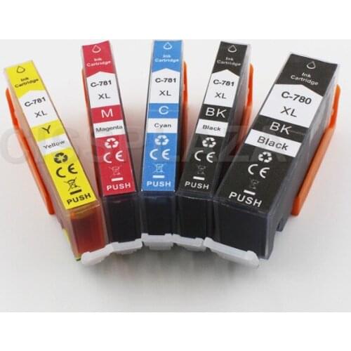 CISSPLAZA PGI-780 CLI-781 full Ink Cartridge Compatible For Canon PIXMA TR8570 TS9170 PGI780 CLI781