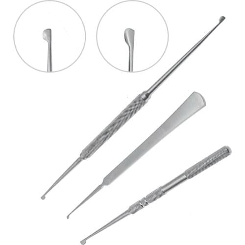 Double End Nose Shaping D Knife Nose Piece Spade Stainless Steel Single Double Head Surgical Instrument