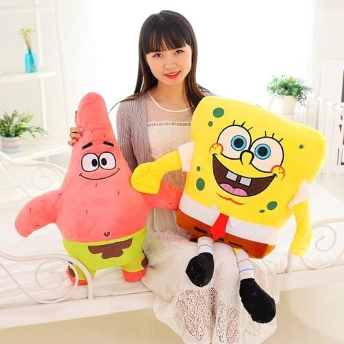 20 cm Patrick Sponge Plush Toy Soft Cartoon Toy for Kids Doll Birthday Gift Home Decoration