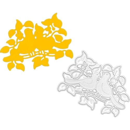 Julyarts Bird Leaves Scrapbooking Tools Cutting Dies 2021 for DIY Scrapbooking/Card Making/Kids Fun Decoration Supplies