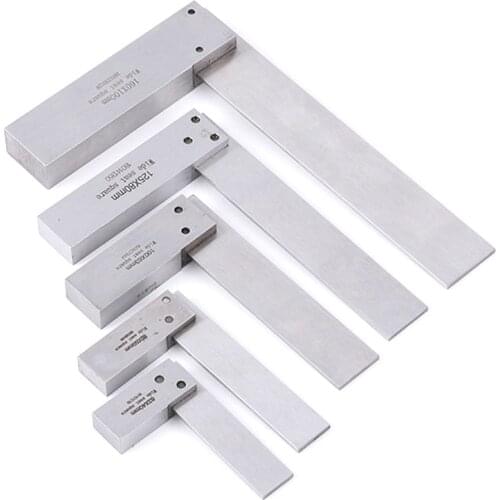 90 Degree Right Angle Ruler Machinist Square Rulers Engineer Precision Ground Hardened Steel Angle Ruler Measure Tools