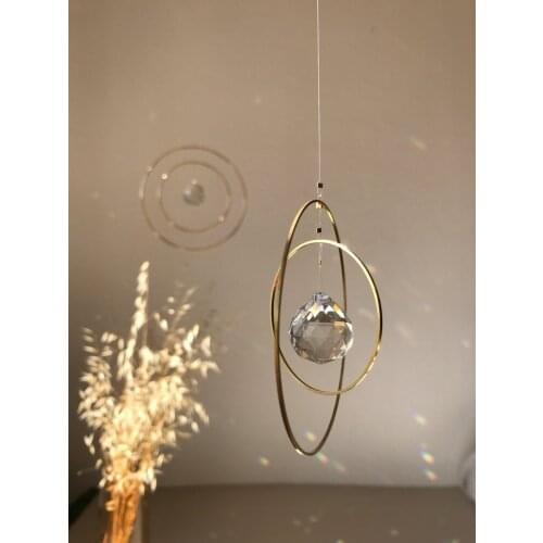 Light catcher rainbow maker crystal ball, Hanging window decoration, Mothers Day gift, orbital planet Window sun catcher