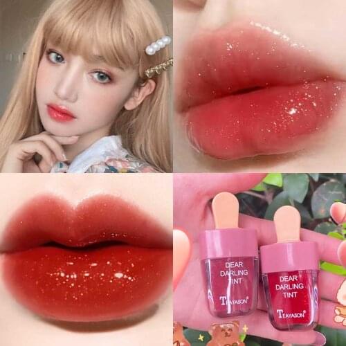Ice Cream Lip Tint Makeup Long-Lasting Waterproof Red Liquid Matte Lipstick Pigment Lipgloss Korean Cosmetics T1235