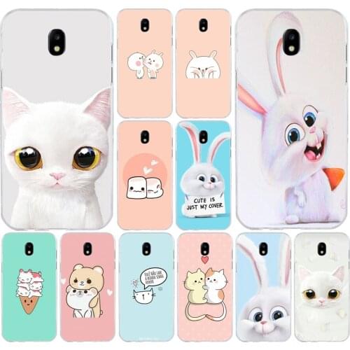 180H Cute Rabbit Is Just My Soft Silicone Tpu Cover phone Case for Samsung j3 j5 j7 2016 2017 a3 2016 a5 2017 a6 2018