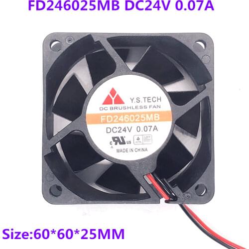 FD246025MB 6025 6CM 24V 0.07A fan