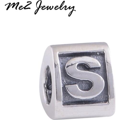 New silver S european beads Summer style charm beads fit 2017 bracelet free shipping