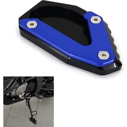 Fit For Suzuki V-Strom 650/XT650 2014-2021 DL650 2012-2021 Kickstand Side Shoe Foot Rests Stand Extension Enlarger Aluminum