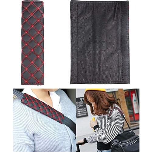 Car Seat Belt Pad, Auto Seat Belt Cushion Safety Strap Covers Bag Shoulder Car Seatbelt Protector Cover Pads (Pack of 2)