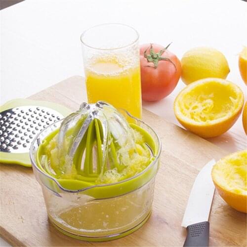 Manual Juicer 4 In 1 Multifunctional Lemon Squeezer Orange Citrus Juicer With -in Measuring Cup Vegetable Fruit Hand Juicer