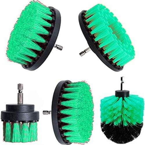 2 3.5 4 inch Drill Cleaning Brush Round Head Power Scrubber Stiff Bit Pad Bathroom Tile Tool Cleaning Scrub