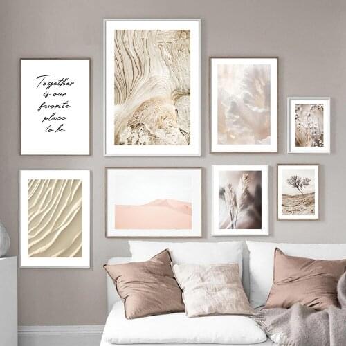 Dried Plant Beige Reed Wheat Leaf Nordic Posters And Prints Wall Art Canvas Painting Wall Pictures For Living Room Home Decor