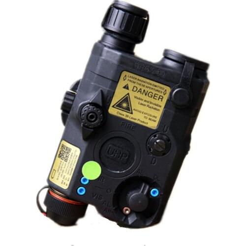 Tactical flashlight PEQ LA5-C Upgrade Version LED White light + Green laser with IR Lenses BK DE FG