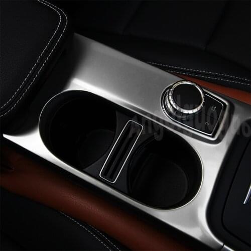 Control armrest box water cup panel decorative cover trim Car styling for Mercedes Benz GLA CLA A class