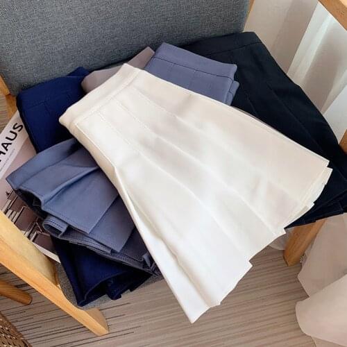 High Quality White Pleated Skirt Short Woman School Girls Mini Skirts Sexy Cute Summer Mini Tennis Skirt New 2021 with Zipper