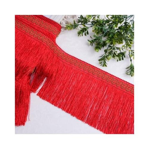 12yards Curtain Sofa Decoration Lace Trim Diy Accessories Tassel 15CM Wide
