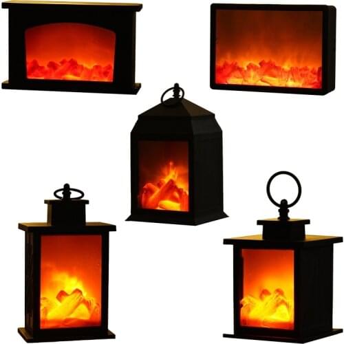 2800LM Vintage LED Simulated Fireplace Candle Flame Light Hanging Light Night