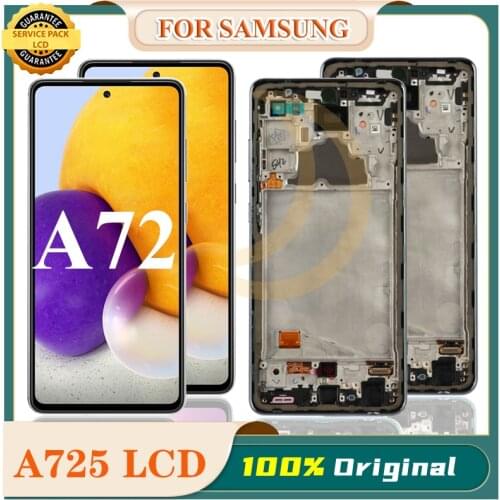 6.7" Original AMOLED For Samsung Galaxy A72 A725 A725F/DS LCD Display Touch Digitizer Screen For Samsung Galaxy A72 SM-A725F LCD