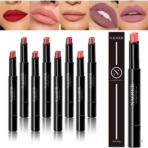 8 Colors Matte Lipstick Waterproof Nude Makeup Lip Tint Long Lasting Rouge A Levre Mat Labiales Lip Stick Maquillage