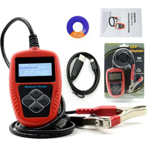 A+ quality Wholesales Original QUICKLYNKS BA102 Motorcycle Battery Tester LCD Display 12V Battery Life Analysis Free Shipping