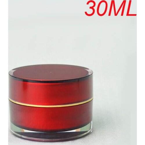30g ACRYLIC cylinder shape cream bottle cream jar Cosmetic Jar Cosmetic Packaging cosmetic container