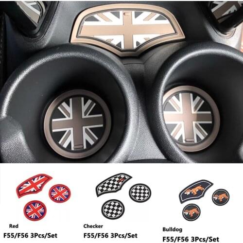 Union Jack Car Cup Holder Pad For Mini Cooper S JCW Clubman F54 F55 F56 F60 Countryman Cup Holder Coaster Non Slip Pad Accessory