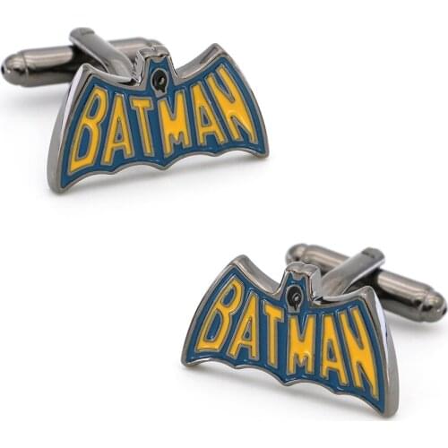 Free Shipping Mens Fashion Cufflinks Bat Design Gunblack Color Quality Copper Cuff Links Wholesale&retail