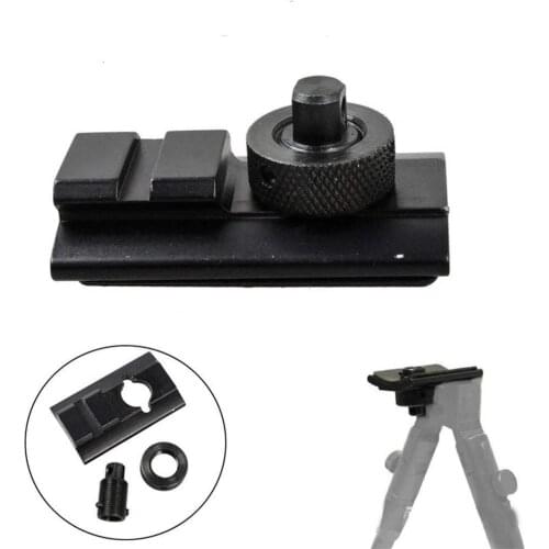 Bugleman Tactical Rifle Airsoft Hunting rifle bipod Picatinny Rail Bipod Mount Adapter 20mm Bipod Adapter