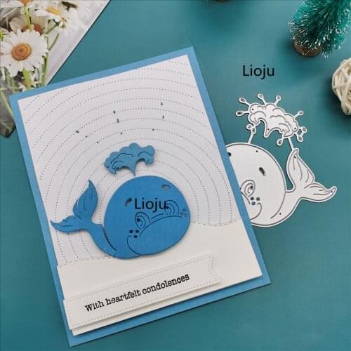 Spouting whale metal cutting dies lace For Scrapbooking DIY Cards Album Decoration Embossing Hands-on DIY Album Dies