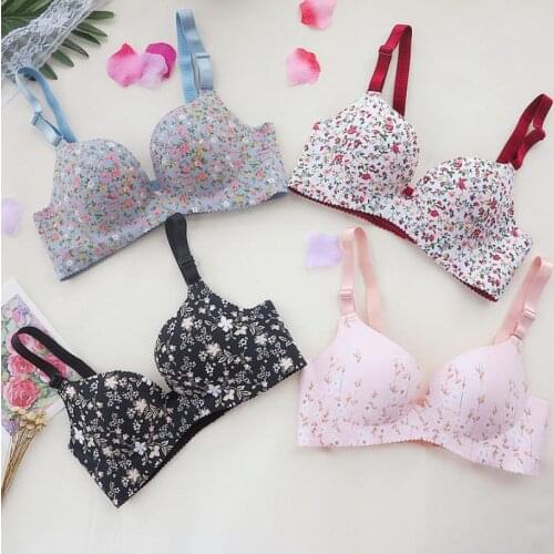 Bras For Women Seamless Sexy Bra Gather Wire Free Adjustable Women Lingerie Push Up Bras Padded Bralette 32-38 A B C D Cup