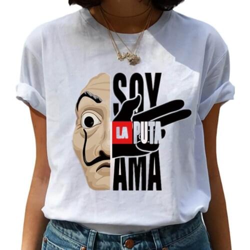 The House of Paper T Shirt New Money Heist Women La Casa De Papel Tshirt Funny Top Tee Fashion Female Clothes T-shirts