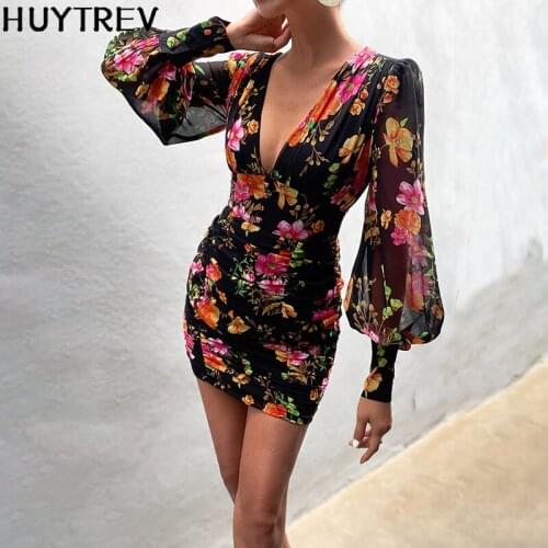 Huytrev Summer Dresses With Sleeves