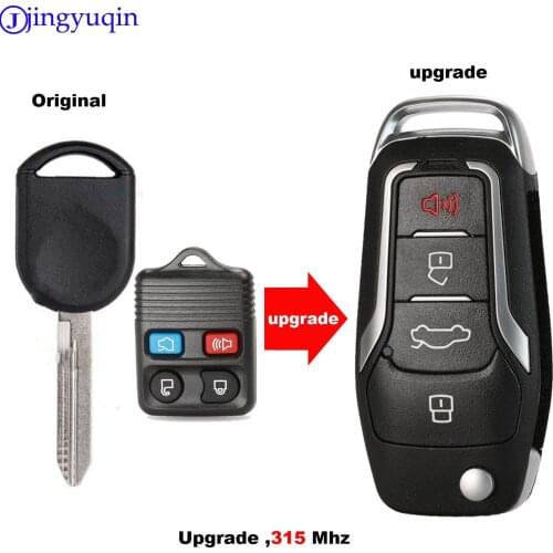 Jingyuqin Remote Car Key For Ford /LINCOLN/MERCURY Mustang Escape Excursion Expedition Explorer Focus Freestar Freestyle 315Mhz