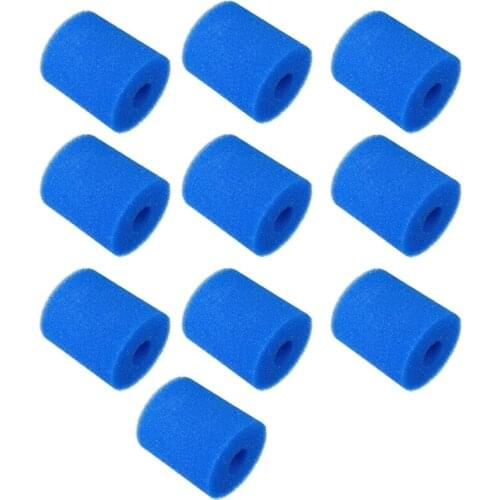 10PCS Filter Sponge Replacements for Intex Type H Washable Reusable Swimming Pool Filter Foam Sponge Cartridge