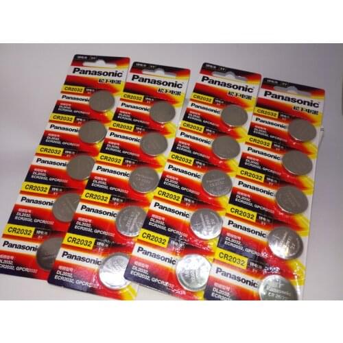 20pcs/lot Panasonic CR2032 3V Button Cell Coin Battery for Watch Toys Computer Calculator Control CR 2032 Batteries