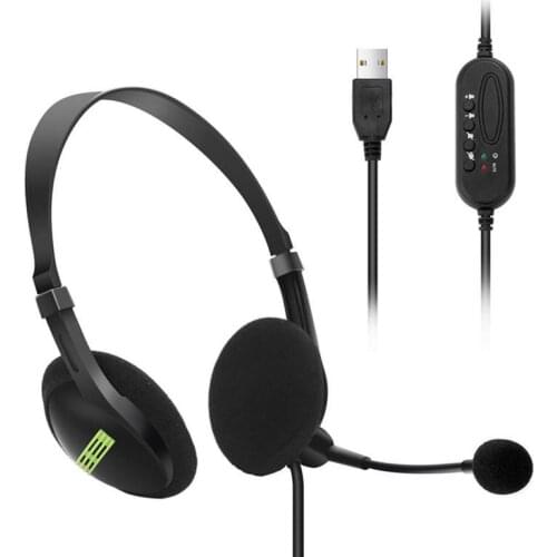 Computer USB interface headset headset headset office headset customer service call with microphone aviation headset