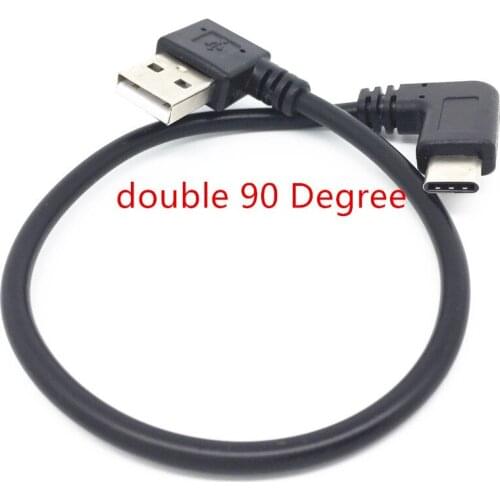 Short 25cm 90 Degree Angled USB Type C Cable Usb Type-c Cables for LG V30s+ ,V30s,Q6a,G6+,G6,G20,LG G5 SE