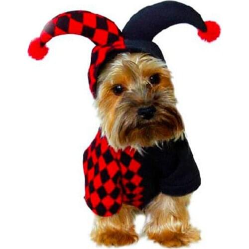 Clown Costume for dog dog halloween costume halloween dog dog clothes dog halloween costumes