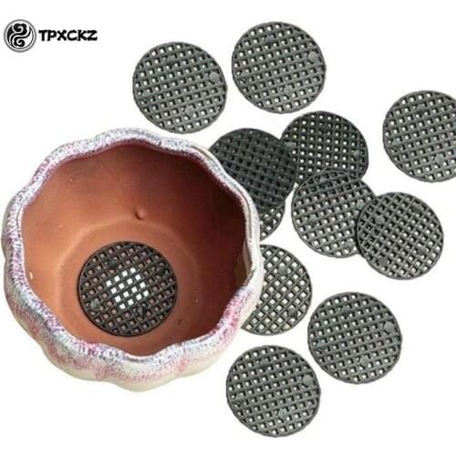 Round Flower Pot Mesh Pad Breathable Leakproof Bottom Grid Mat With Drainage Hole Protection Durable Bonsai Home