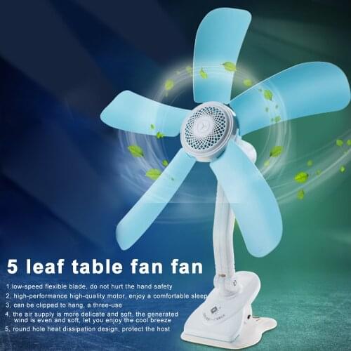 Table Fan Clip-on Type Cooling Mini Desk Fan Office Personal Fan Portable Summer Cooling Fan
