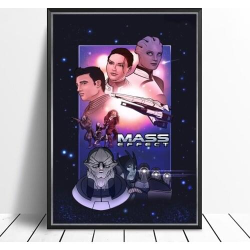Mass Effect Video Game Canvas Poster Home Wall Painting Decoration (No Frame)